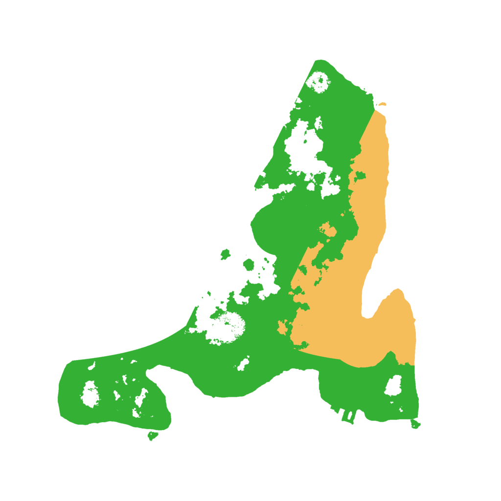 Biome Rust Map: Procedural Map, Size: 2500, Seed: 46464646
