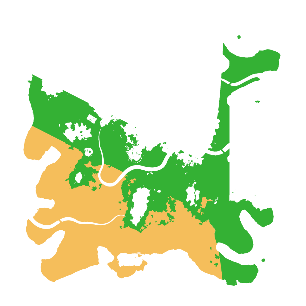 Biome Rust Map: Procedural Map, Size: 3500, Seed: 48985691