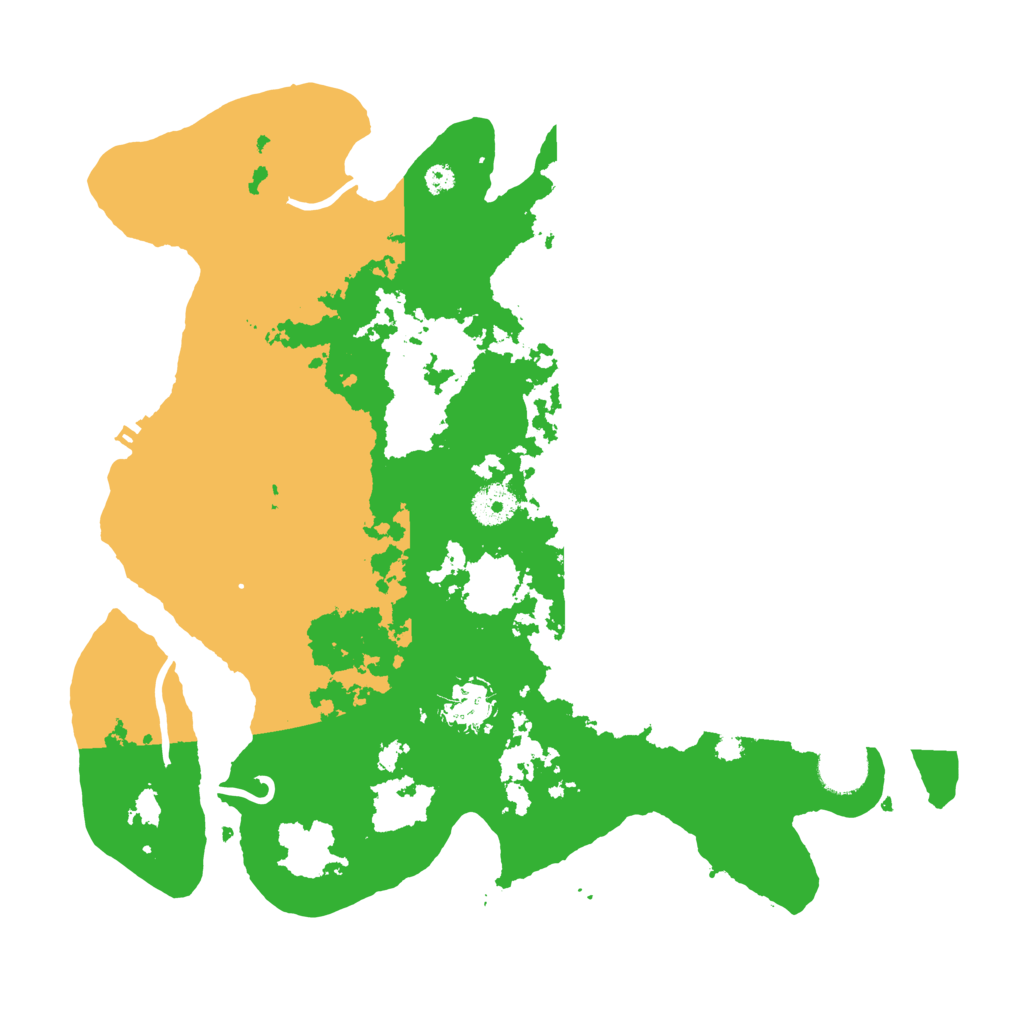 Biome Rust Map: Procedural Map, Size: 3600, Seed: 12313