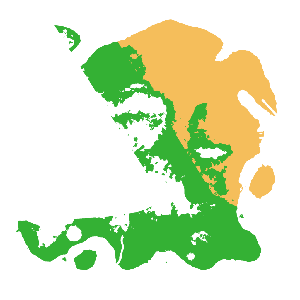 Biome Rust Map: Procedural Map, Size: 3500, Seed: 12827427