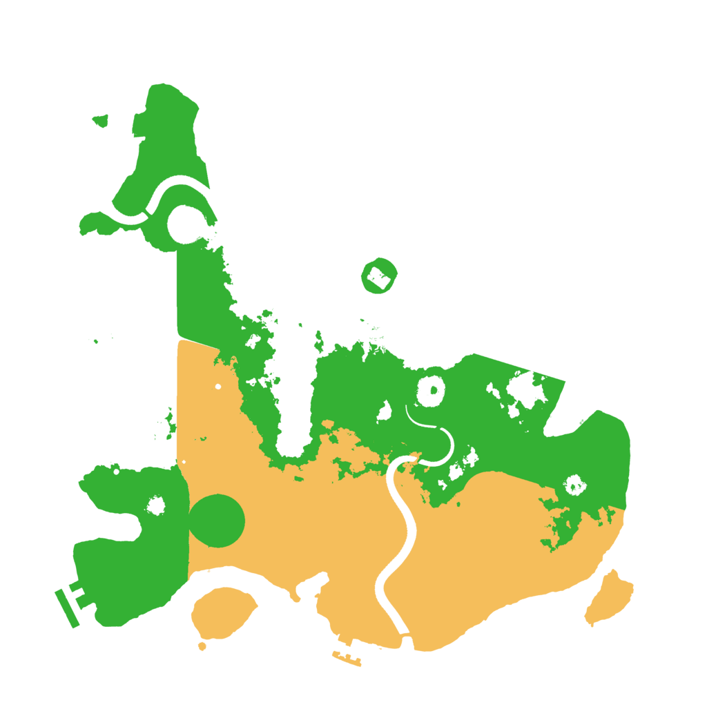 Biome Rust Map: Procedural Map, Size: 3504, Seed: 13825