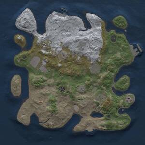 Thumbnail Rust Map: Procedural Map, Size: 3500, Seed: 752533152, 15 Monuments