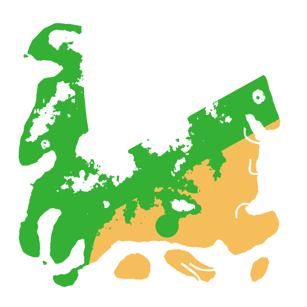 Biome Rust Map: Procedural Map, Size: 3500, Seed: 1234585017