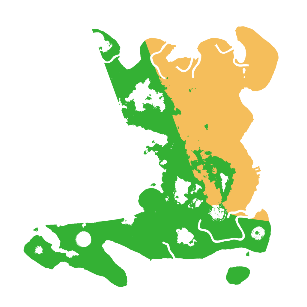 Biome Rust Map: Procedural Map, Size: 3500, Seed: 49767800