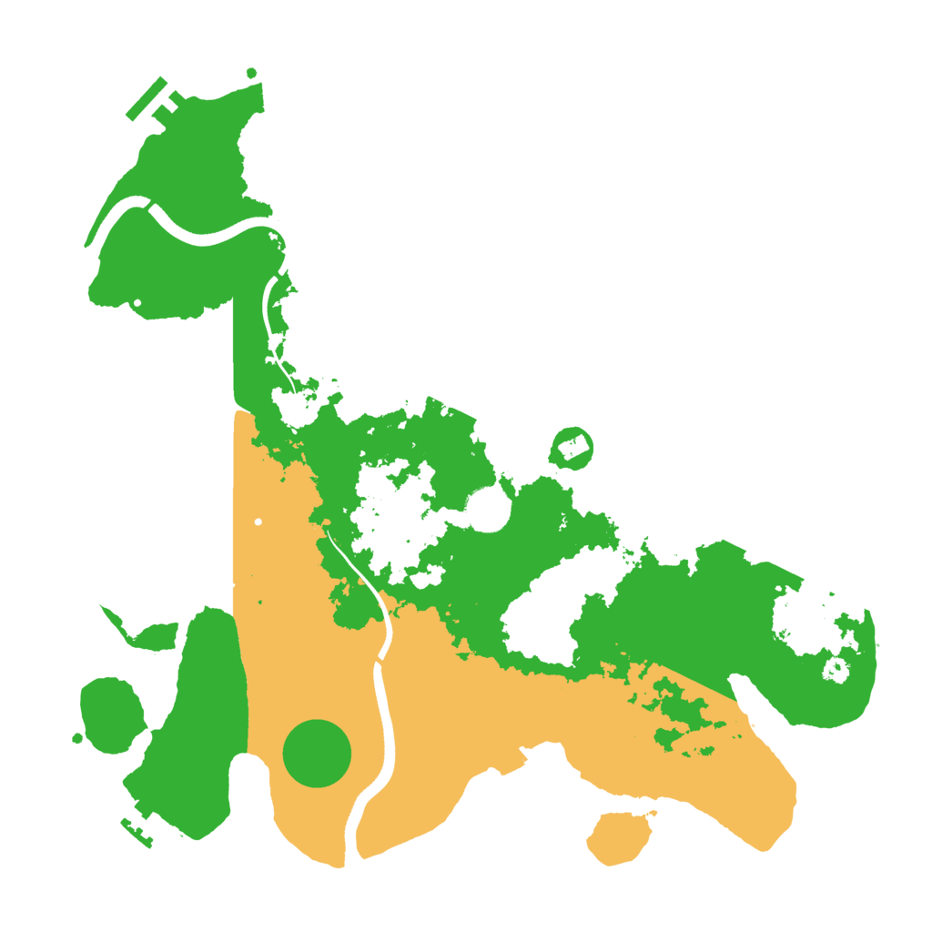 Biome Rust Map: Procedural Map, Size: 3600, Seed: 8521