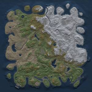 Thumbnail Rust Map: Procedural Map, Size: 4800, Seed: 384418026, 16 Monuments