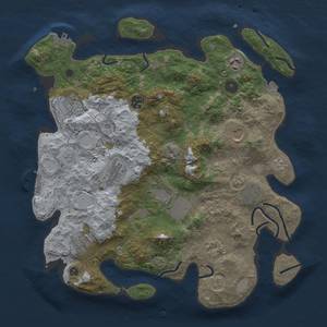 Thumbnail Rust Map: Procedural Map, Size: 3750, Seed: 60827650, 18 Monuments