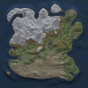 Thumbnail Rust Map: Procedural Map, Size: 3500, Seed: 277358038, 19 Monuments