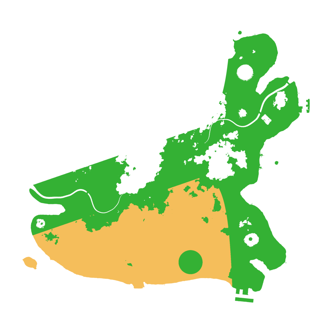 Biome Rust Map: Procedural Map, Size: 3500, Seed: 277358038