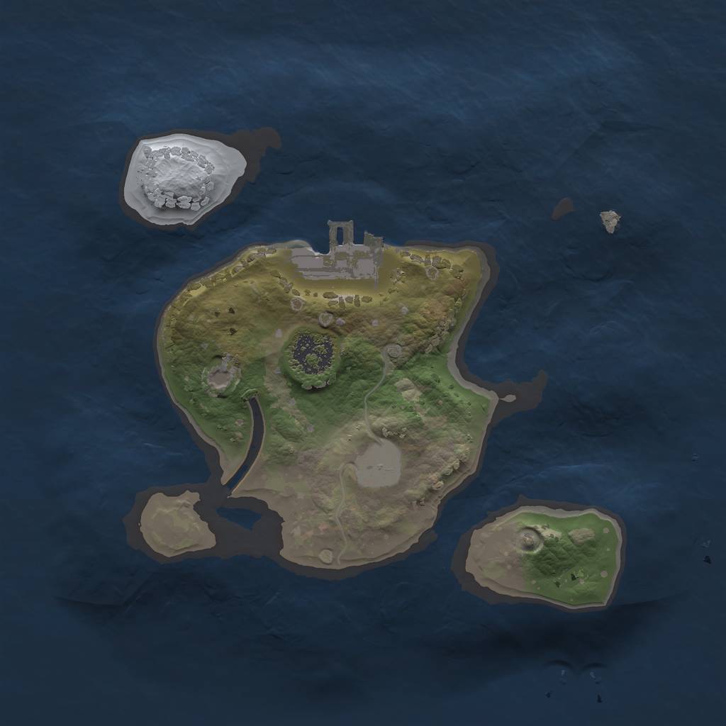 Rust Map: Procedural Map, Size: 1750, Seed: 1089490951, 4 Monuments