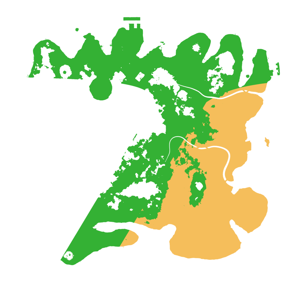 Biome Rust Map: Procedural Map, Size: 3500, Seed: 32571714