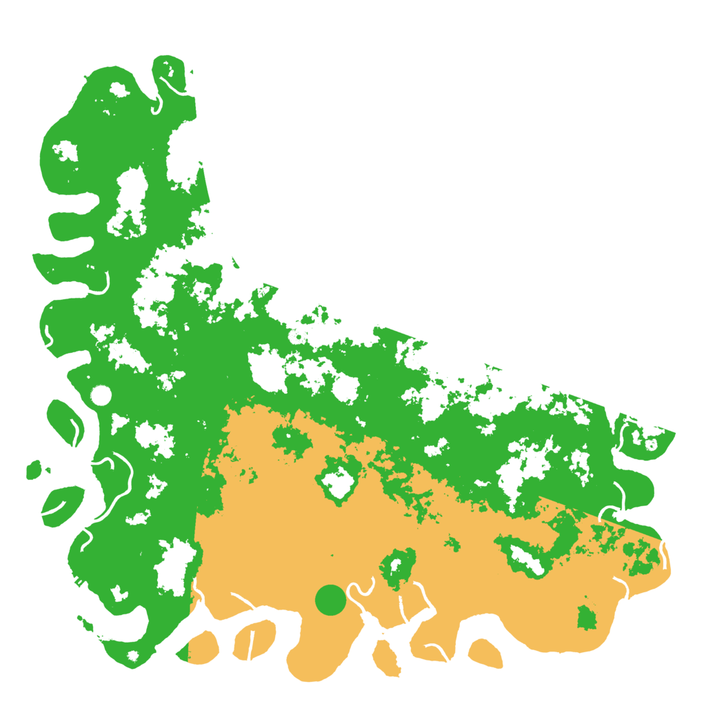 Biome Rust Map: Procedural Map, Size: 6000, Seed: 626181