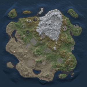 Thumbnail Rust Map: Procedural Map, Size: 3500, Seed: 1290148659, 17 Monuments