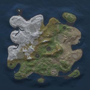 Thumbnail Rust Map: Procedural Map, Size: 3000, Seed: 797364641, 15 Monuments