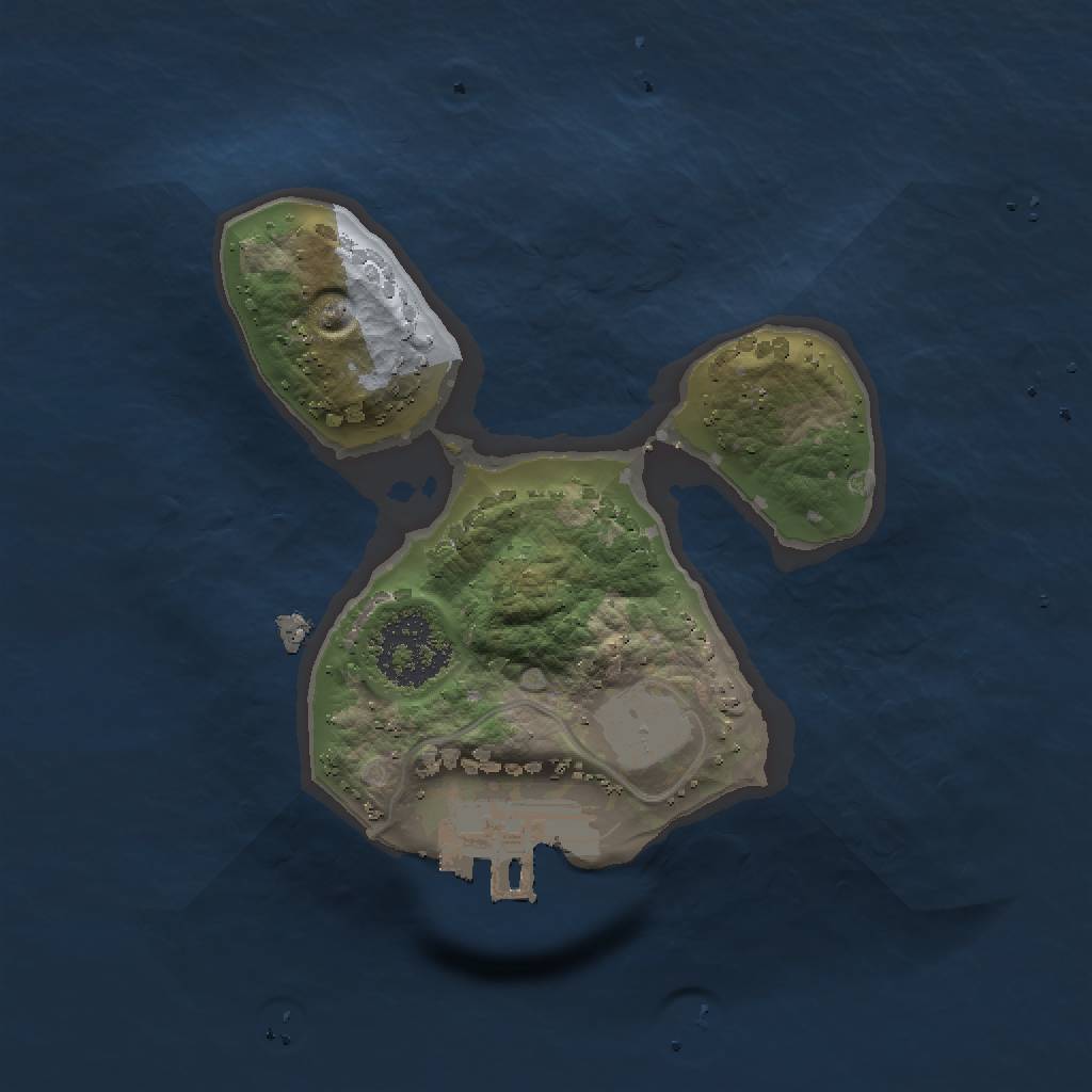 Rust Map: Procedural Map, Size: 1500, Seed: 265687618, 5 Monuments