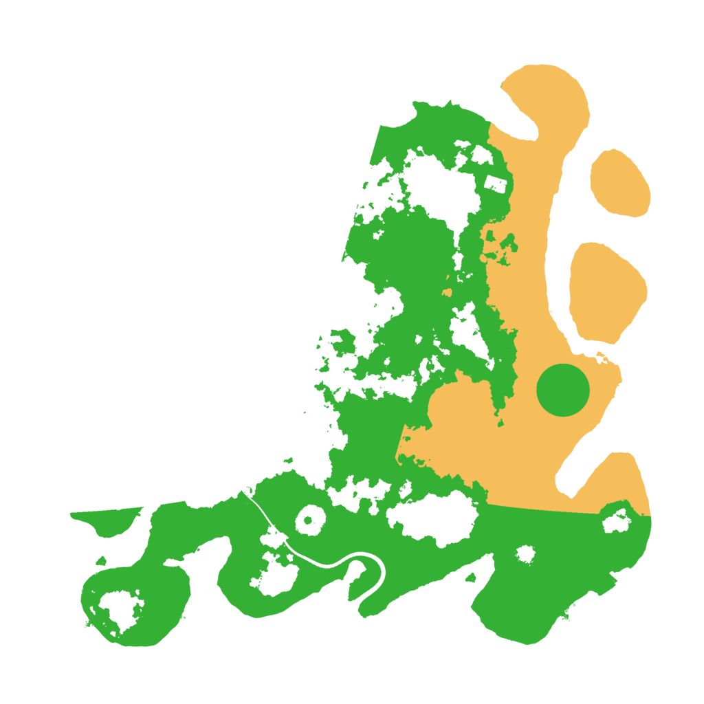 Biome Rust Map: Procedural Map, Size: 3500, Seed: 154780