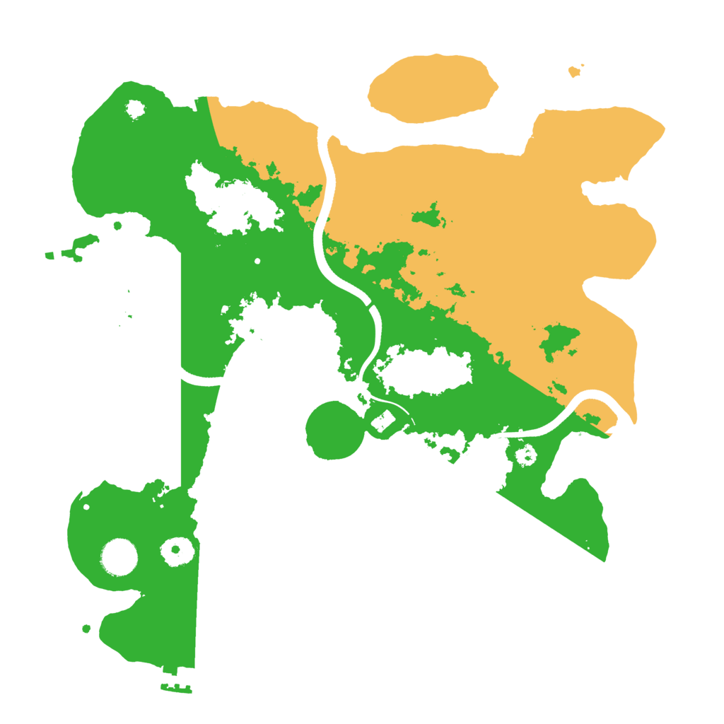 Biome Rust Map: Procedural Map, Size: 3500, Seed: 1119670140