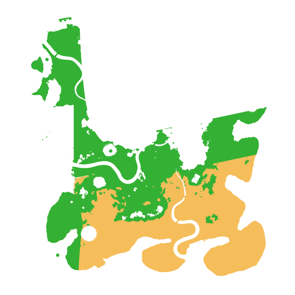 Biome Rust Map: Procedural Map, Size: 3500, Seed: 13803