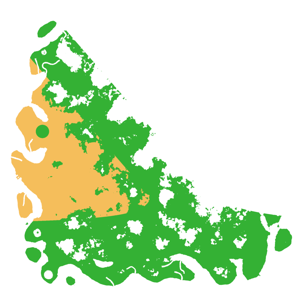 Biome Rust Map: Procedural Map, Size: 6000, Seed: 214035046