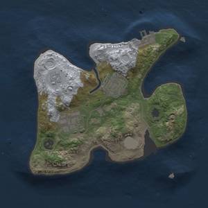 Thumbnail Rust Map: Procedural Map, Size: 2000, Seed: 489913371, 9 Monuments