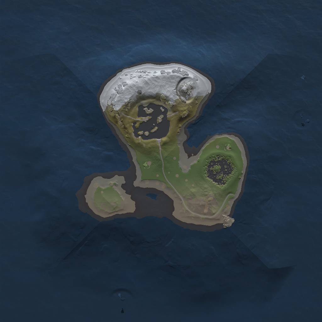 Rust Map: Procedural Map, Size: 1250, Seed: 1089490951, 4 Monuments