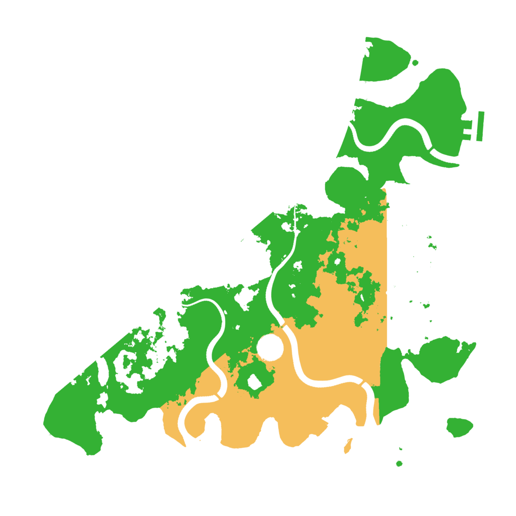Biome Rust Map: Procedural Map, Size: 3500, Seed: 67776654