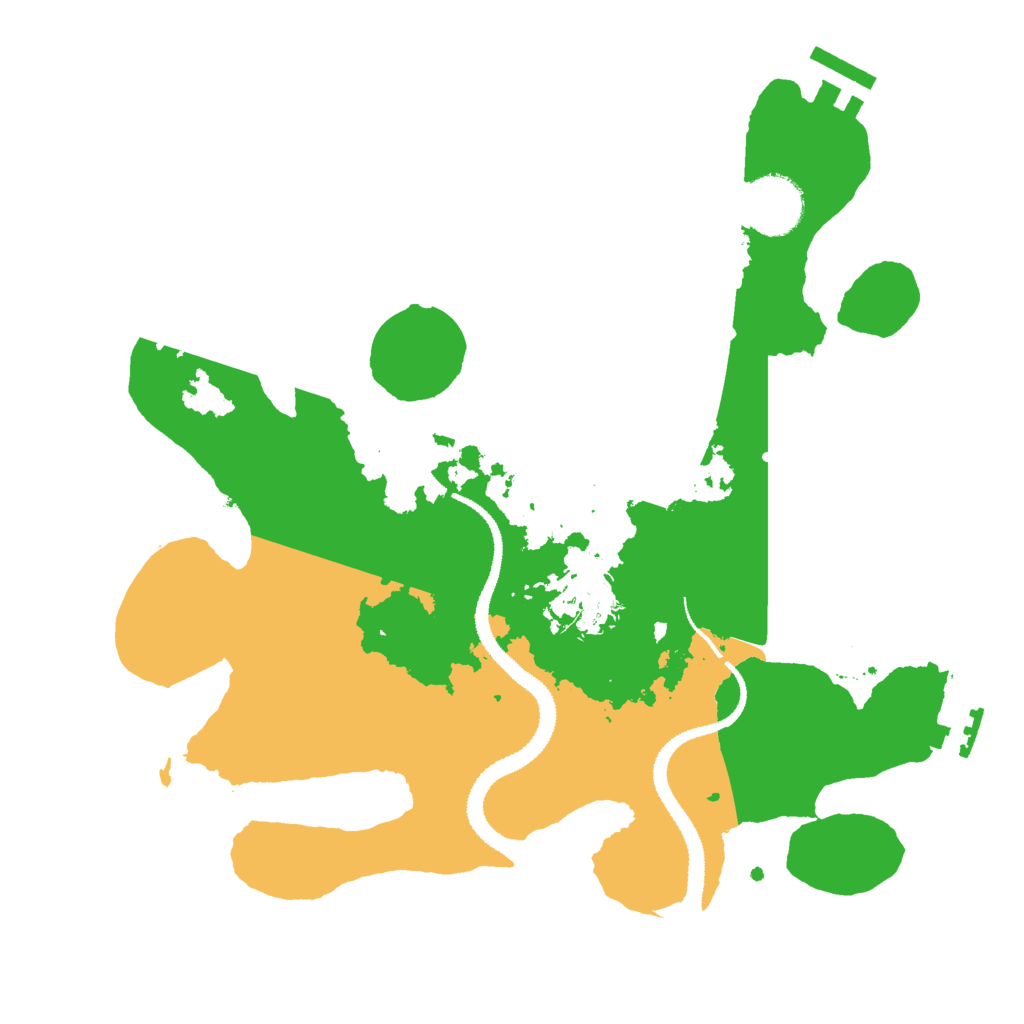 Biome Rust Map: Procedural Map, Size: 3000, Seed: 110259325