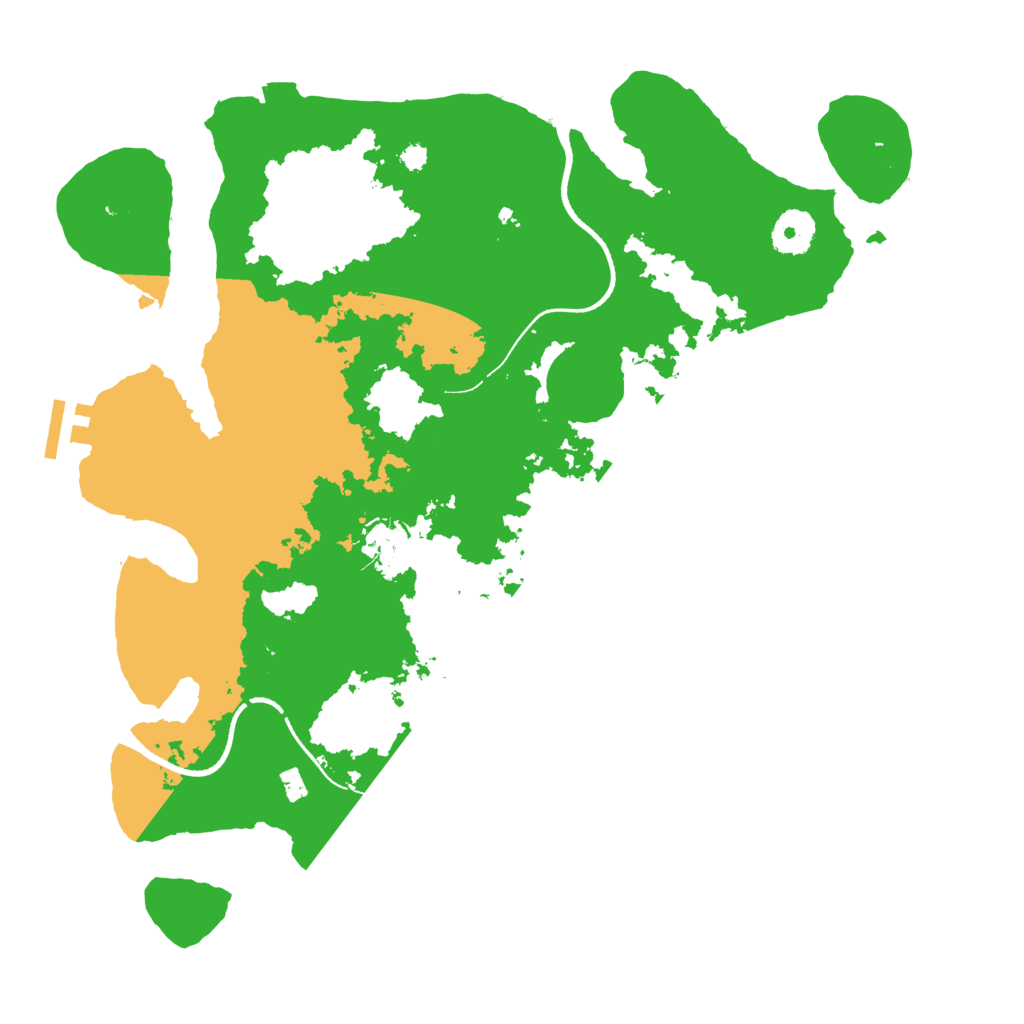 Biome Rust Map: Procedural Map, Size: 3500, Seed: 8646467