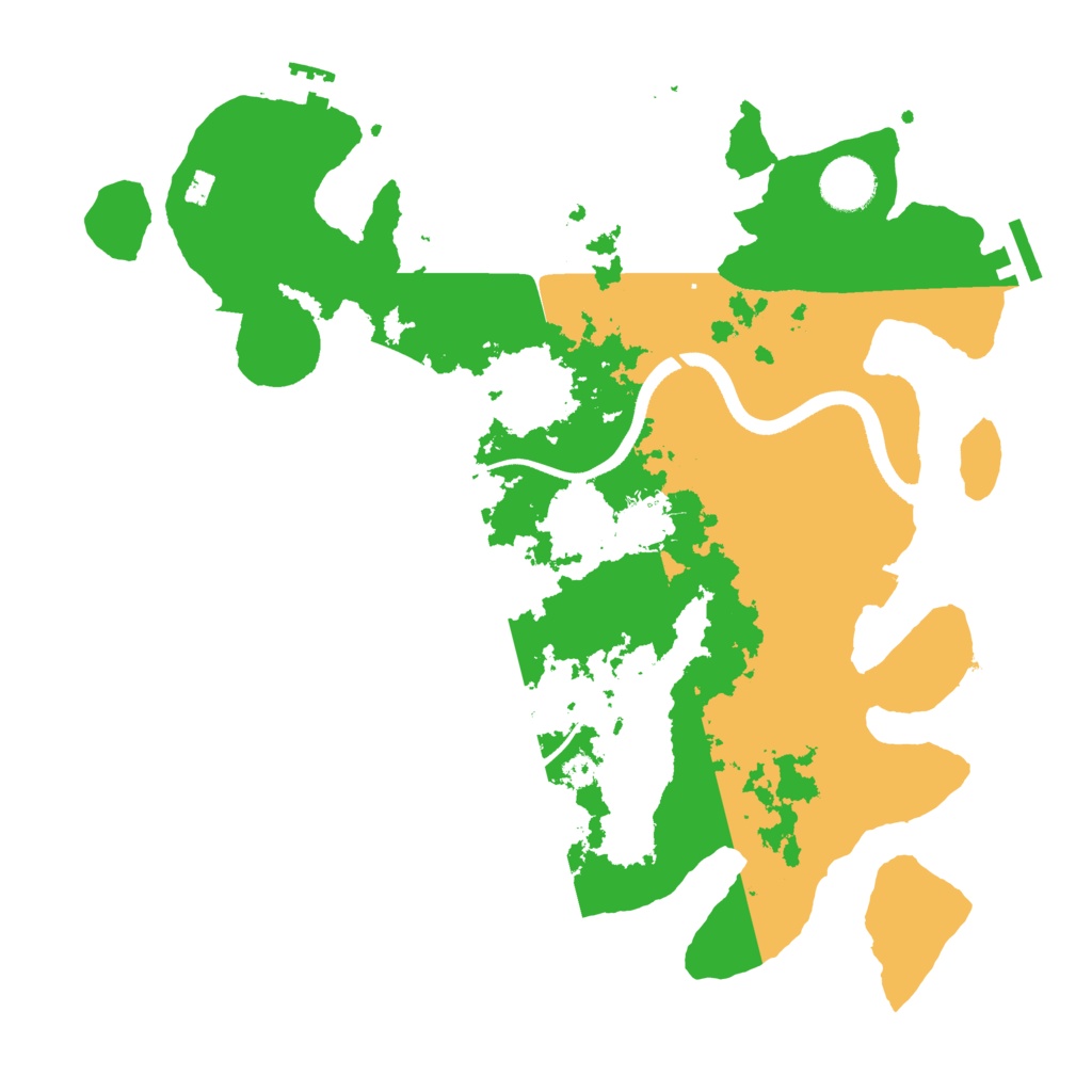 Biome Rust Map: Procedural Map, Size: 3500, Seed: 46179014