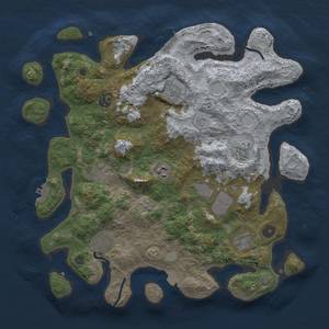 Thumbnail Rust Map: Procedural Map, Size: 3800, Seed: 114368449, 17 Monuments