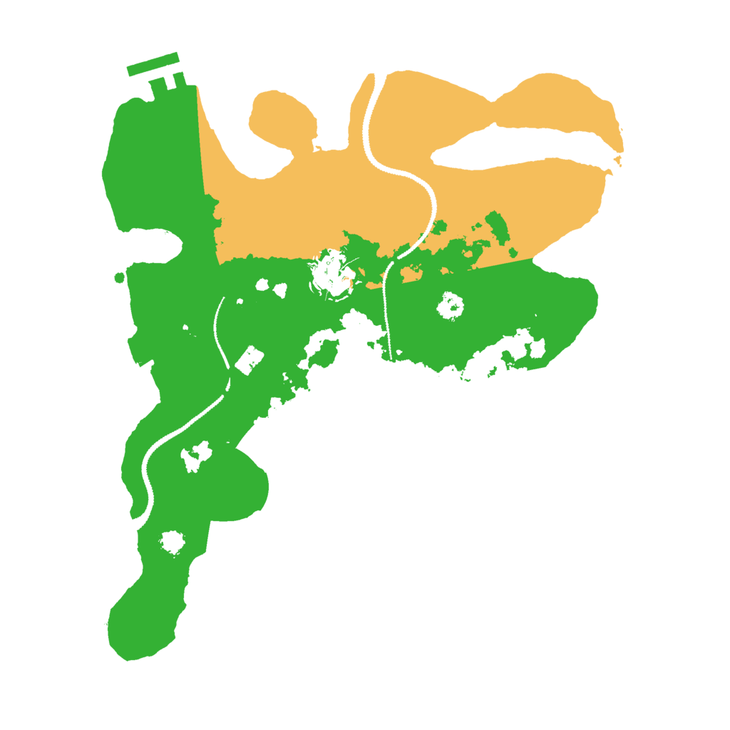 Biome Rust Map: Procedural Map, Size: 2800, Seed: 296279339