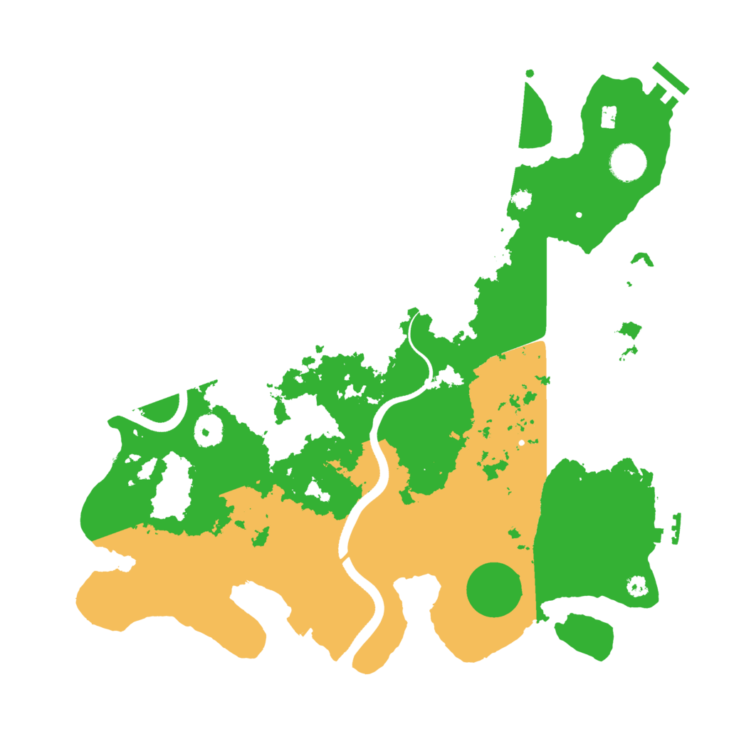 Biome Rust Map: Procedural Map, Size: 3500, Seed: 181102914