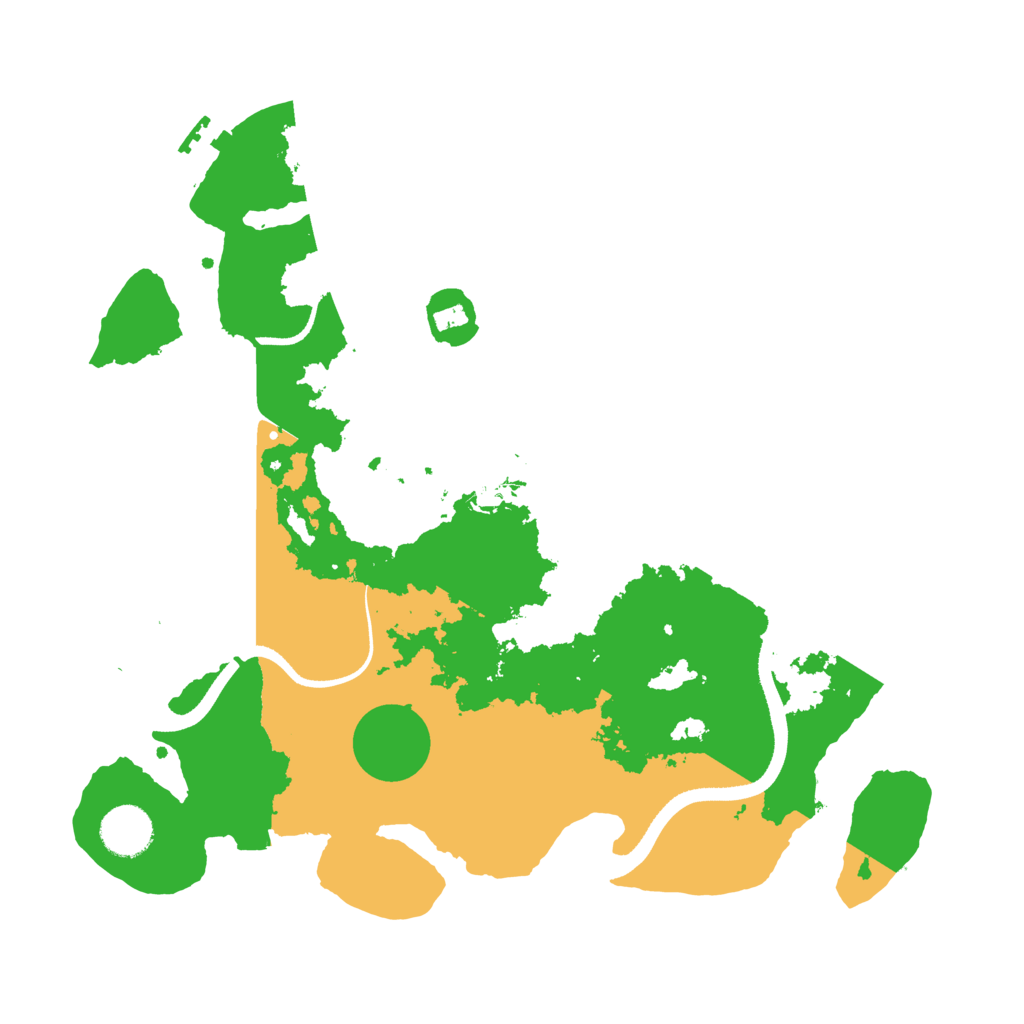 Biome Rust Map: Procedural Map, Size: 3500, Seed: 8313427