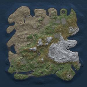 Thumbnail Rust Map: Procedural Map, Size: 3750, Seed: 1125494602, 19 Monuments