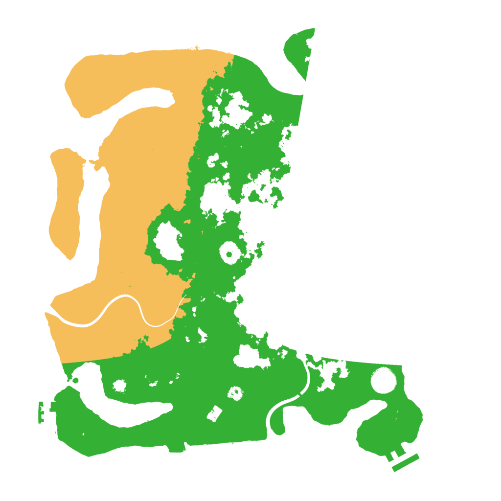 Biome Rust Map: Procedural Map, Size: 3500, Seed: 60572383