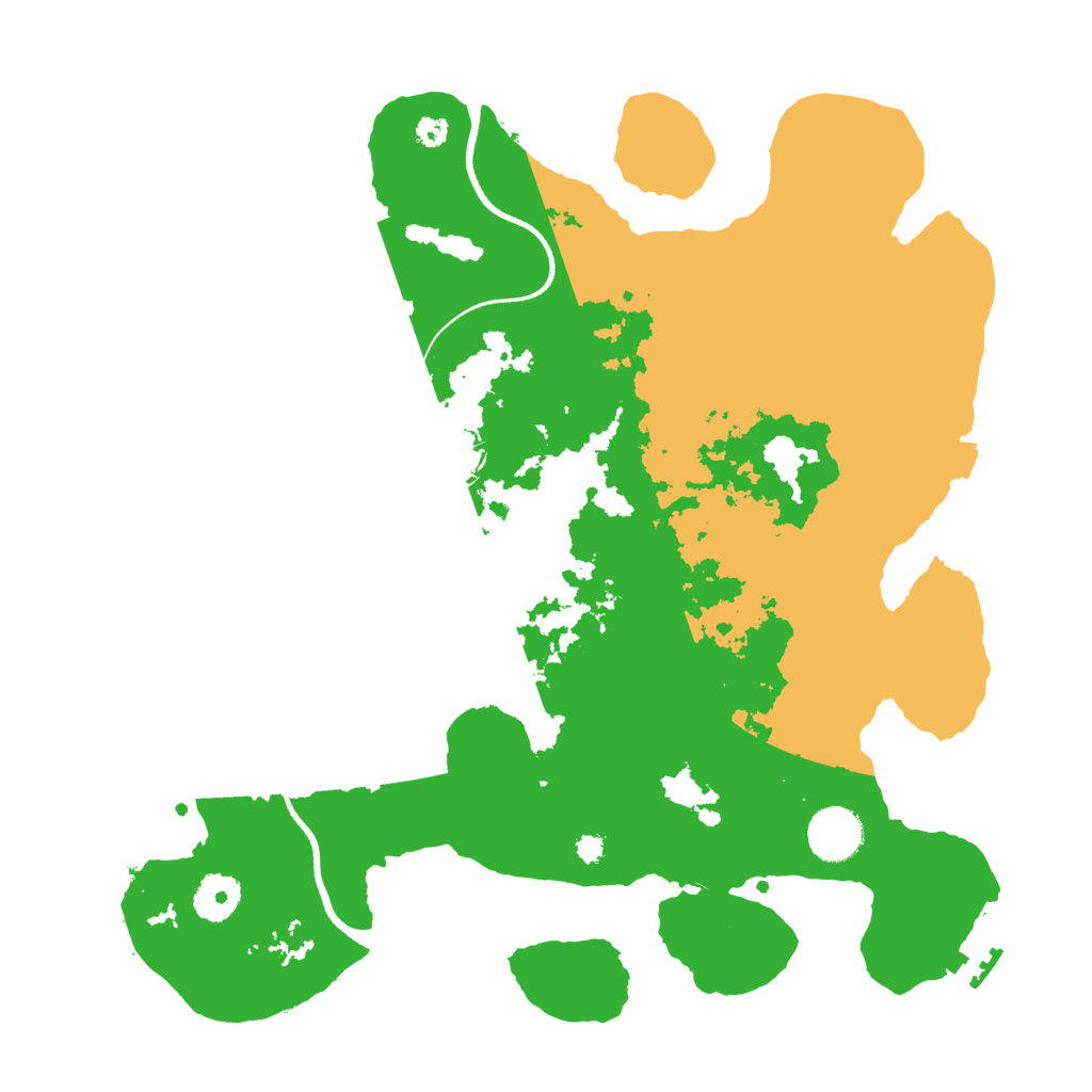 Biome Rust Map: Procedural Map, Size: 3500, Seed: 82945924