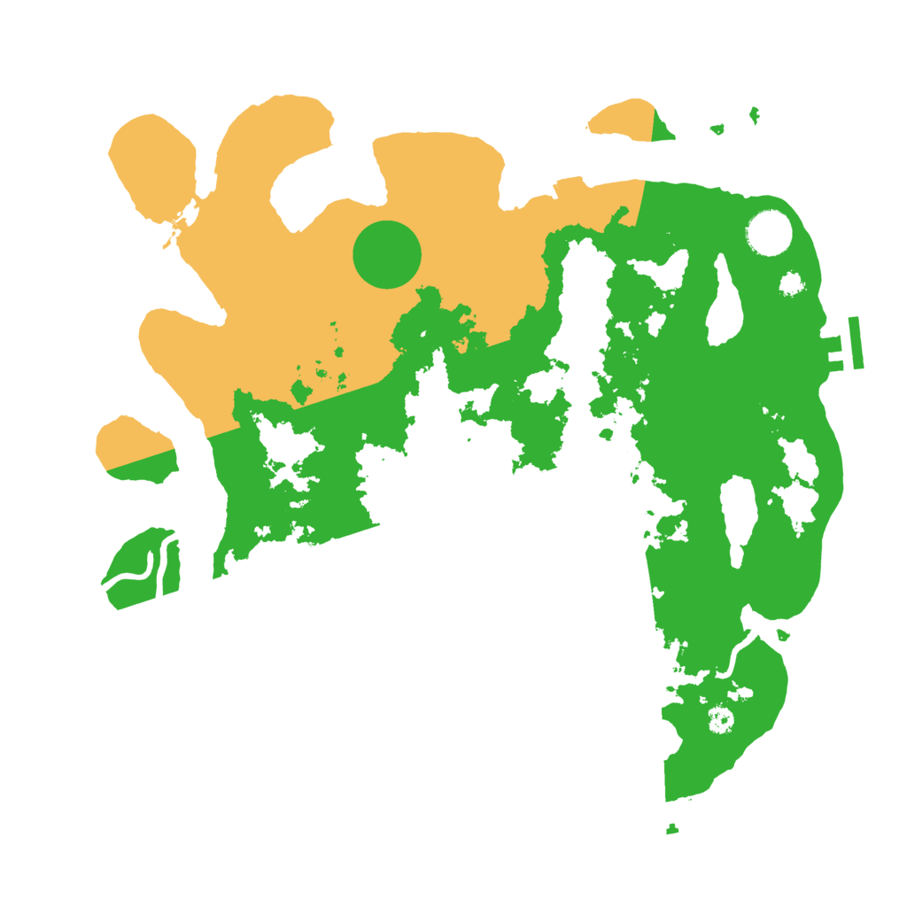 Biome Rust Map: Procedural Map, Size: 3500, Seed: 39656807