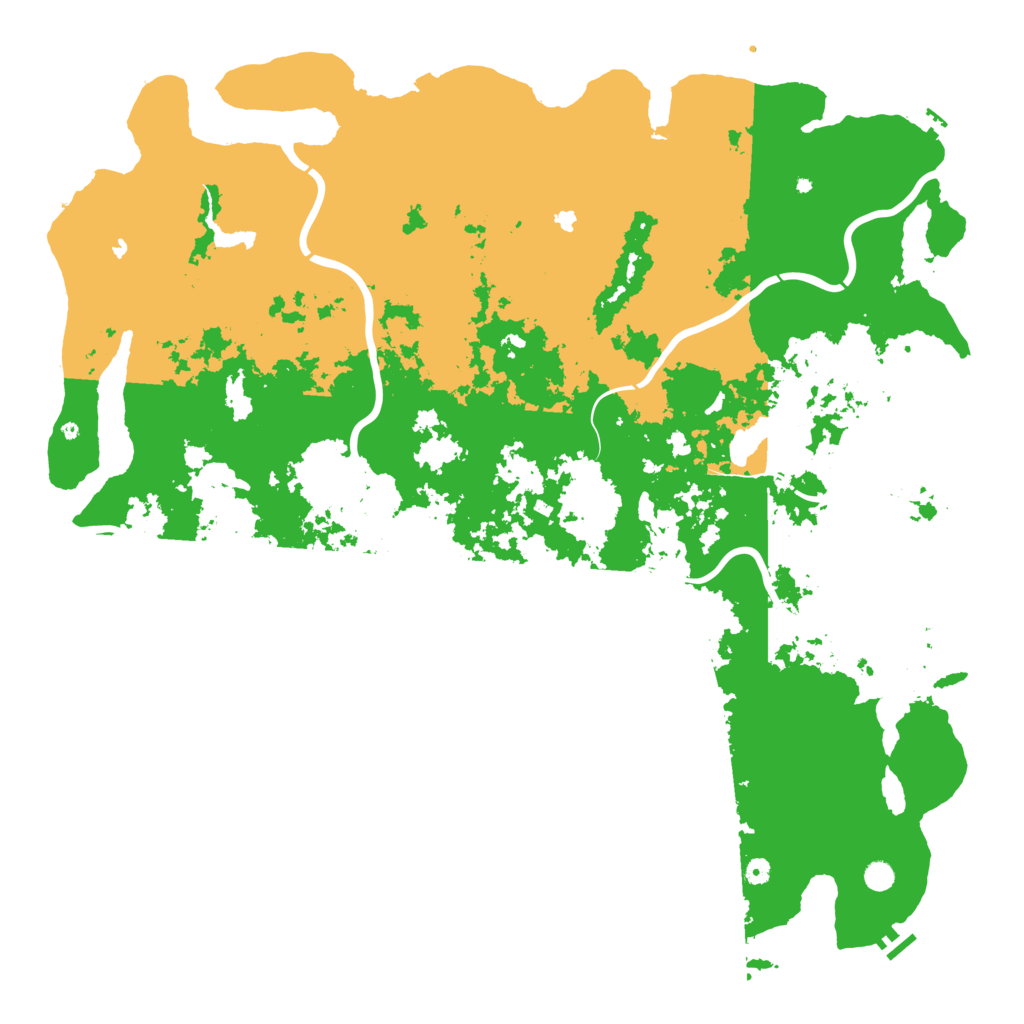 Biome Rust Map: Procedural Map, Size: 6000, Seed: 508911599