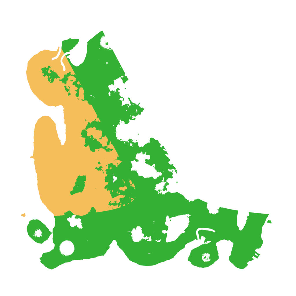 Biome Rust Map: Procedural Map, Size: 3500, Seed: 88425836