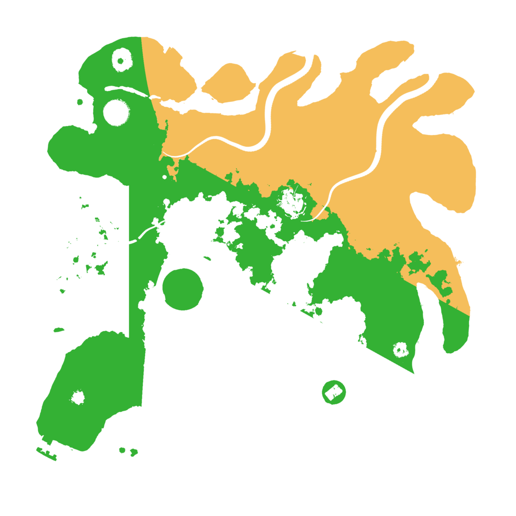 Biome Rust Map: Procedural Map, Size: 3500, Seed: 65338533