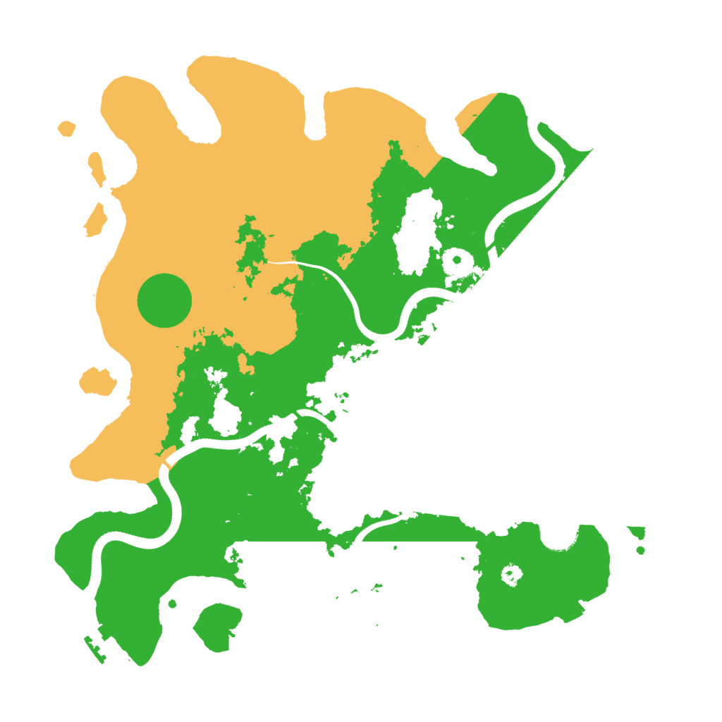 Biome Rust Map: Procedural Map, Size: 3500, Seed: 44463495