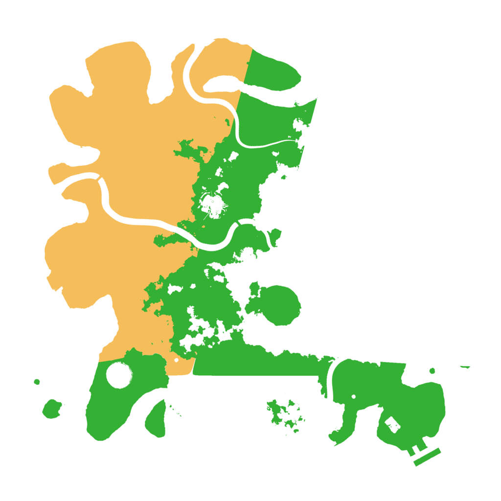 Biome Rust Map: Procedural Map, Size: 3500, Seed: 59416679
