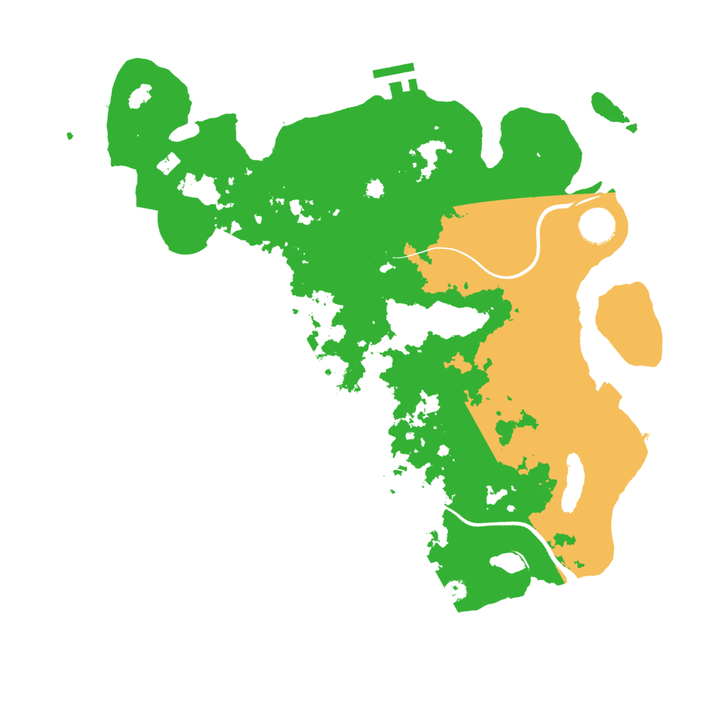 Biome Rust Map: Procedural Map, Size: 3500, Seed: 25481668