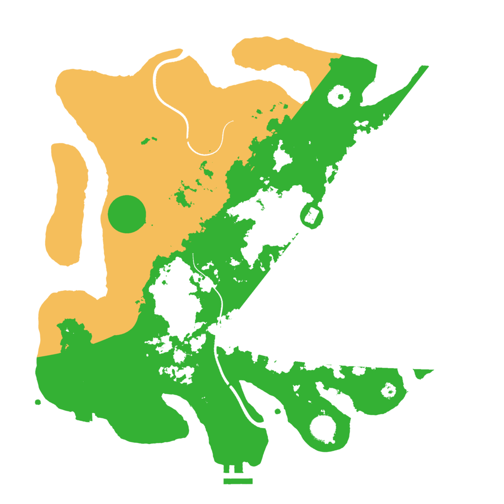 Biome Rust Map: Procedural Map, Size: 3500, Seed: 17135511