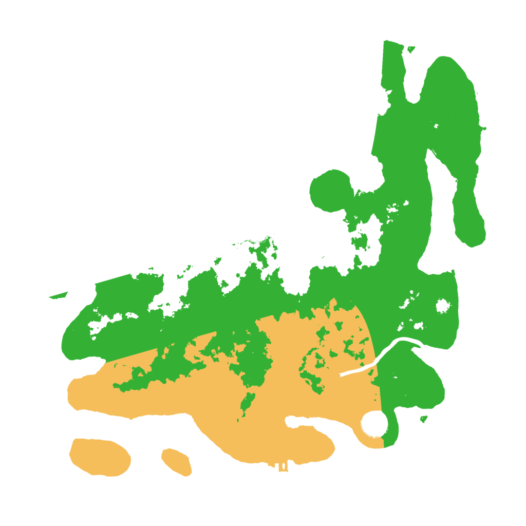 Biome Rust Map: Procedural Map, Size: 3500, Seed: 433106089