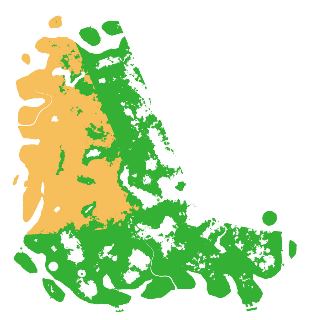 Biome Rust Map: Procedural Map, Size: 6000, Seed: 2314543