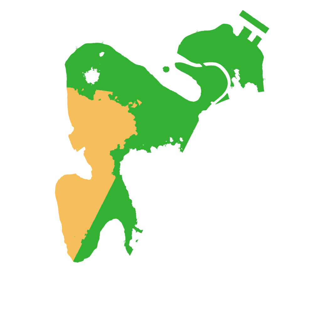 Biome Rust Map: Procedural Map, Size: 2000, Seed: 1254632462