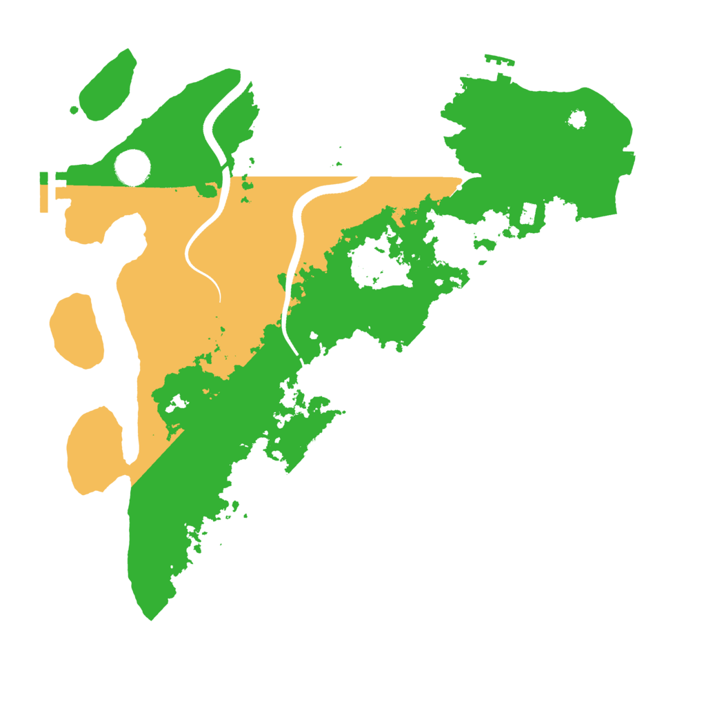 Biome Rust Map: Procedural Map, Size: 3500, Seed: 1989555661