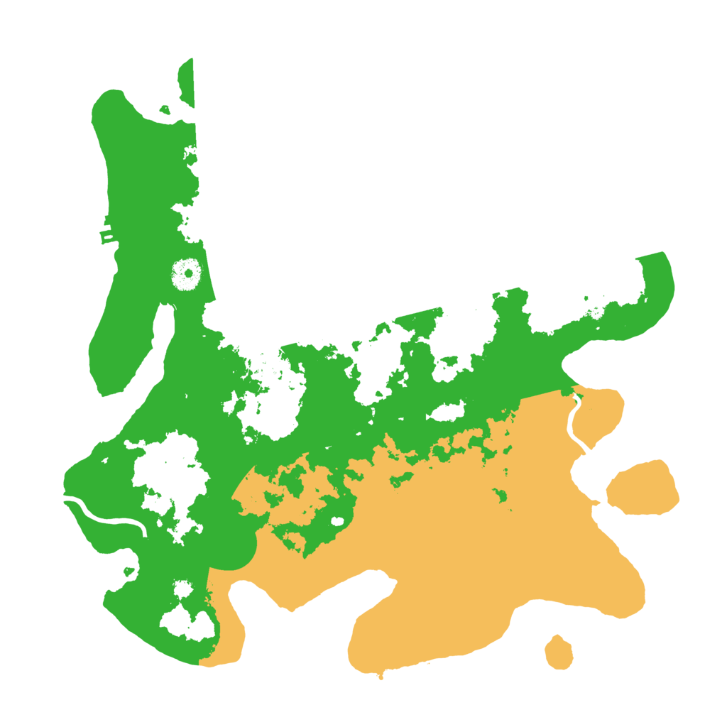 Biome Rust Map: Procedural Map, Size: 3500, Seed: 677376458
