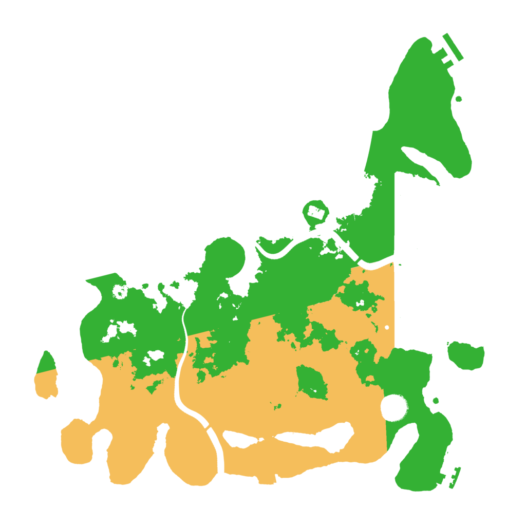 Biome Rust Map: Procedural Map, Size: 3500, Seed: 19579893